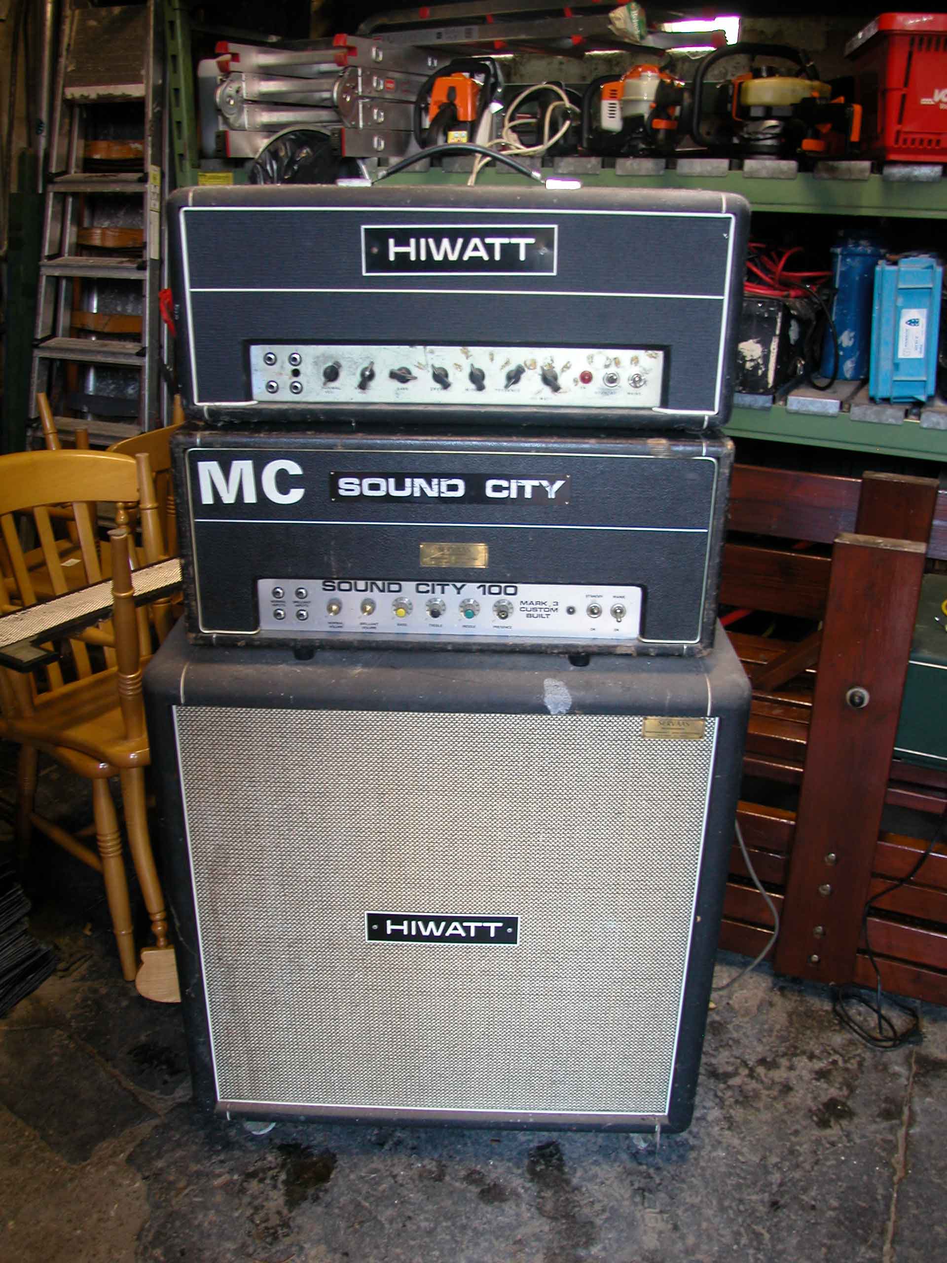 Both amps with one of the cab's